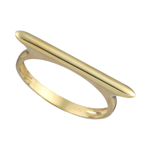 Χρυσό δαχτυλίδι Λεπτή Μπάρα