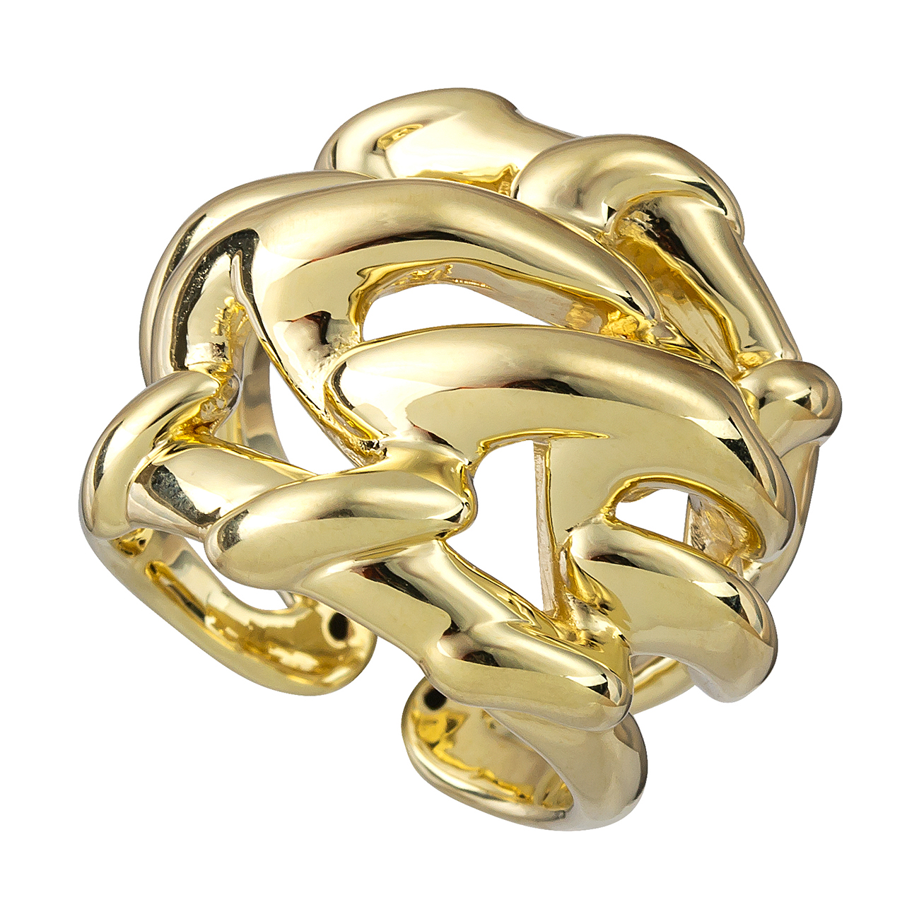 Χρυσό δαχτυλίδι Φαρδύ Twist