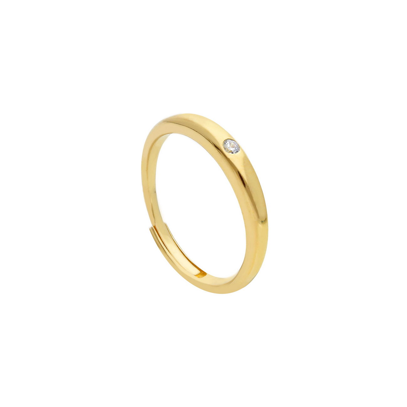 Ασημένιο κίτρινο επίχρυσο δαχτυλίδι με ντεγκραντέ σχέδιο